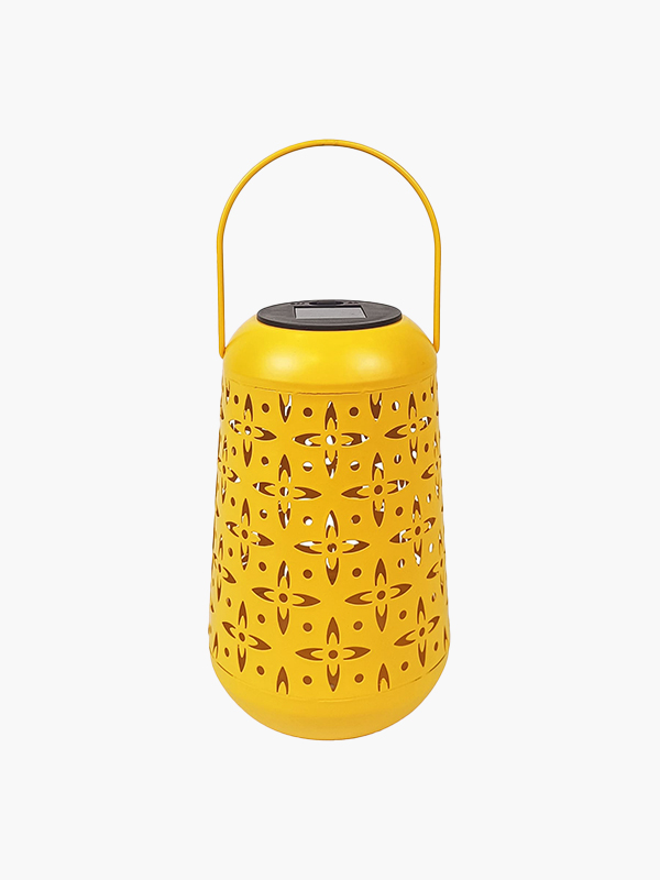 Sunny Club Orange Solar Outdoor Lantern, 7"